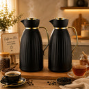 Garrafa Térmica Premium Jade 1L Click Bege E Dourado