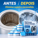 Pastilhas de Limpeza Profunda para Máquina de Lavar (Kit com 6 ou 10 pastilhas)
