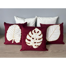 Kit 5 Capas de Almofada Suede Bordadas | Elegância e Conforto para Sua Casa