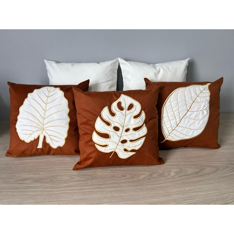 Kit 5 Capas de Almofada Suede Bordadas | Elegância e Conforto para Sua Casa