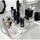 Expositor de Perfumes Cosméticos 3 Andares Multiuso Organizador Prateleira Diamante Acrílico Porta Maquiagem Beleza