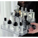 Expositor de Perfumes Cosméticos 3 Andares Multiuso Organizador Prateleira Diamante Acrílico Porta Maquiagem Beleza