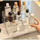 Expositor de Perfumes Cosméticos 3 Andares Multiuso Organizador Prateleira Diamante Acrílico Porta Maquiagem Beleza