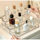 Expositor de Perfumes Cosméticos 3 Andares Multiuso Organizador Prateleira Diamante Acrílico Porta Maquiagem Beleza