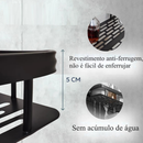 KIT 3 Suporte Prateleira De Canto Para Banheiro / Cozinha-Uso multifuncional