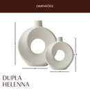 Dupla Vasos Decorativos Enfeite Decorativo Decoração de Sala