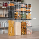 Kit Potes Herméticos Transparente | Transforme Sua Despensa em Minutos