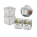 Kit Organizador de Alimentos com Controle de Umidade
