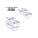 Kit Organizador de Alimentos com Controle de Umidade