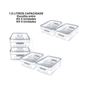 Kit Organizador de Alimentos com Controle de Umidade