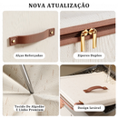 Caixa de Armazenamento de Roupas em Algodão - Organização Prática e Lavável