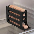 Organizador De Geladeira Porta Ovos Automático Rolante 4 Andares