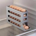 Organizador De Geladeira Porta Ovos Automático Rolante 4 Andares