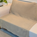 Kit Manta de Tricot Sofá Poltrona 150x100cm Siena Decorativa Sala + 2 Capas de Almofadas 45X45cm