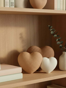Decoração 3 Corações Escultura 17cm Família Mâe Bebê Estante Mesa Quarto Sala Escritório Banheiro.