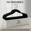 Cabide Veludo Adulto Antideslizante Kit 50 Unidade Fukuyama