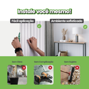 Painel Ripado EVA Autocolante Nogueira Natural 10m Linha Madeto Meu Rodapé | Envio FULL