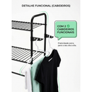 Rack Estante Lavanderia Maquina de Lavar Organizaçao Prateleira Aço Preto ou Branco Cortelux