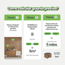 Painel Ripado EVA Autocolante Nogueira Natural 10m Linha Madeto Meu Rodapé | Envio FULL