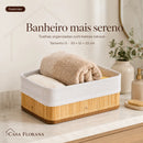Kit Cestos Organizadores em Bambu – 3 Peças