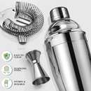 Kit 10 Barman Coqueteleira Boston 750ML Com Palete