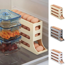 Organizador De Geladeira Porta Ovos Automático Rolante 4 Andares