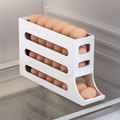 Organizador De Geladeira Porta Ovos Automático Rolante 4 Andares