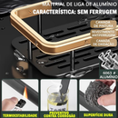 Ouro Suporte De Shampoo Prateleiras De Banheiro Sem Furo