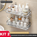Ouro Suporte De Shampoo Prateleiras De Banheiro Sem Furo