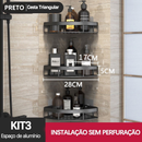 Ouro Suporte De Shampoo Prateleiras De Banheiro Sem Furo
