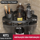 Ouro Suporte De Shampoo Prateleiras De Banheiro Sem Furo