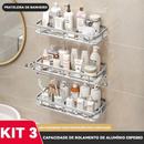 Ouro Suporte De Shampoo Prateleiras De Banheiro Sem Furo