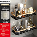 Ouro Suporte De Shampoo Prateleiras De Banheiro Sem Furo