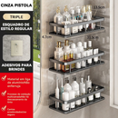 Ouro Suporte De Shampoo Prateleiras De Banheiro Sem Furo