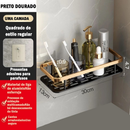 Ouro Suporte De Shampoo Prateleiras De Banheiro Sem Furo