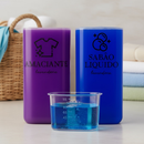 Dispenser Organizador Lavanderia 2,3 litros ou 1,5 Litros Acrílico - Amaciante, Sabão em Pó e Liquido, Tira Manchas