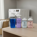 Dispenser Organizador Lavanderia 2,3 litros ou 1,5 Litros Acrílico - Amaciante, Sabão em Pó e Liquido, Tira Manchas